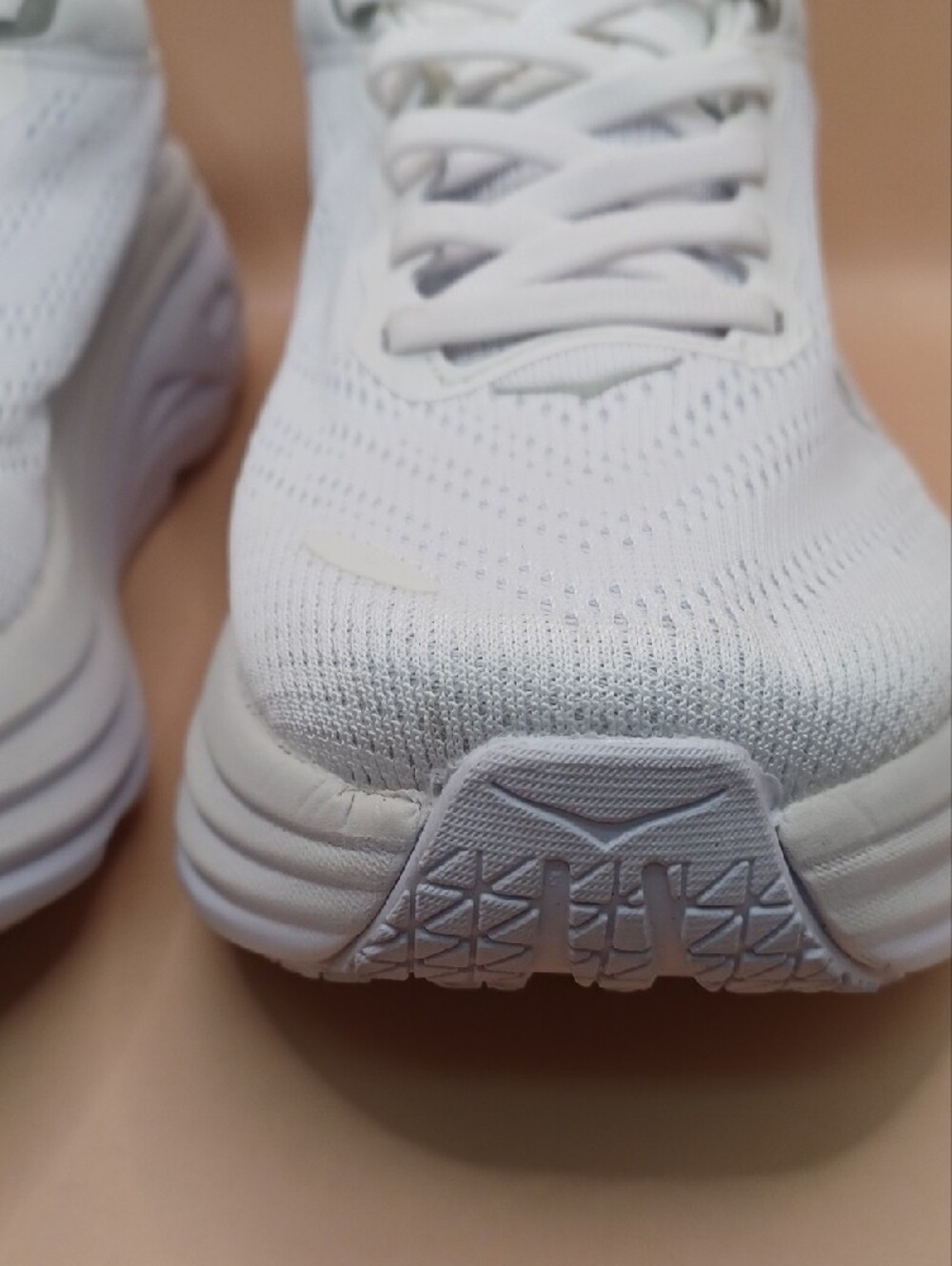 Pre-Owned Hoka One One Bondi 8 Running Shoes-White Men Size 7D US - Picture 4 of 16